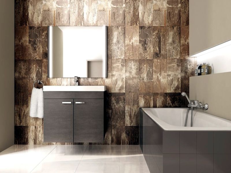 Bronze Tile PVC Wall Panel
