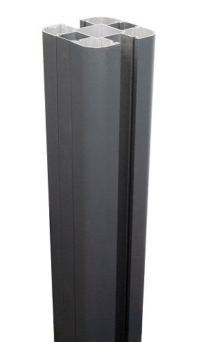 Composite Fence Post 1.86m - Aluminium