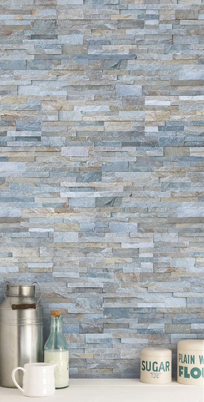Blue Brick PVC Wall Panel