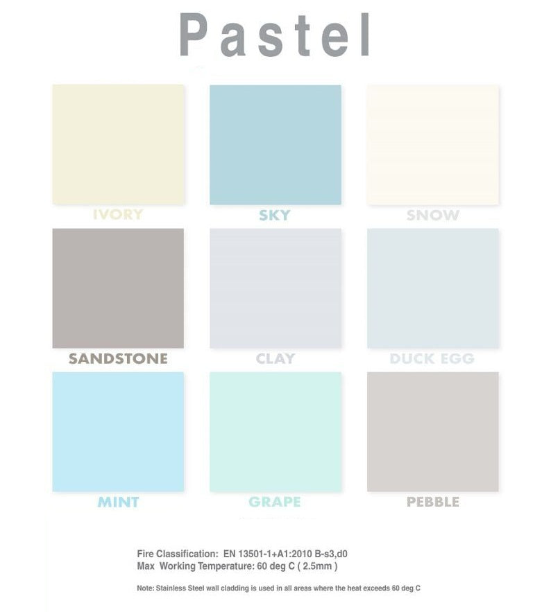 Pastel PVC Sheet 1220 x 2500 x 2.5mm