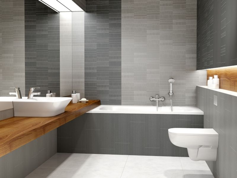 Anthracite Tile Small PVC Wall Panel