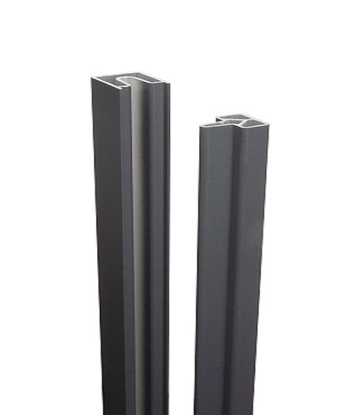 Composite Fence Top & Bottom Trim - Aluminium (Pack of 2)