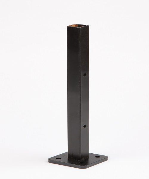 Composite Fence Base Post Plate in Galvanized Steel