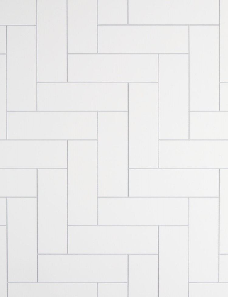 White London Tile Herringbone PVC meter wide panel