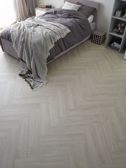 Oak Denver Rega Herringbone Vinyl Flooring